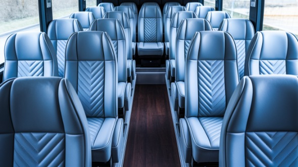 fort wayne 28 passenger minibus inside