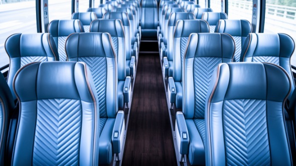 fort wayne 50 passenger charter bus interior