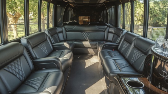 fort wayne party bus rental interior