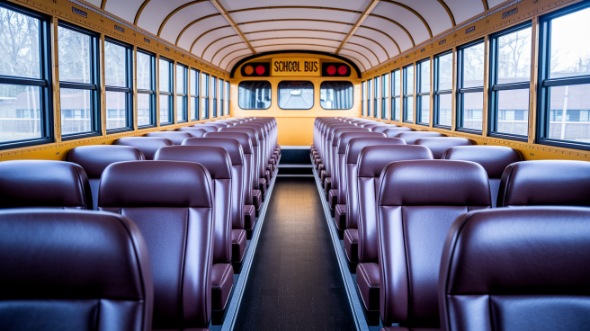 fort wayne school bus rental interior